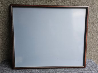 A18 - Wood Picture Frame With Non-reflective Glass - 32.5'x27.5' - Fits 31'x26' - LOCAL PICKUP ONLY