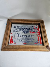 A15 - Budweiser Mirror - Older - Has Paint Loss - 10'x12' - LOCAL PICKUP ONLY