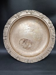 S15 -  Crescent Silver Plated Serving Tray - 12.5' X 2.25'