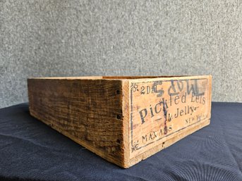 S23 - Wood Pickled Eels Crate - 13.5'x 13'x5'