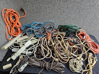 S44 - Large Box Of Extension Cords And Power Strips - AS-IS Carious Ratings - LOCAL PICKUP ONLY