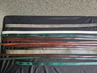 S194 - Dick Muller Lizzard Skin Belt Blanks - 46'to53' - .75' To 1.5'
