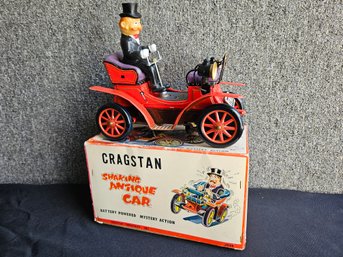 B9 - Cragstan - Antique Shaking Car - Complete -IN Box