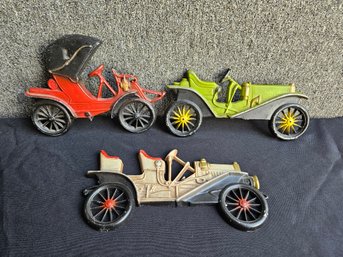 B10 - Midwest Metal Cars - Wall Art - 10' To 11' Long By 5' To 7' Tall - 1909 - 1910 - 1911 Era Cars