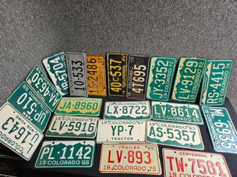 B273 - Colorado License Plate Lot - Various Years