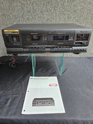 B3 - Magnavox MCB200 Dual Cassette Deck - Tested And Working