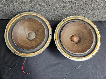 B12 - KLH Model 6 Speaker Pair #2 - 9.5' Diameter - Tested And Working!