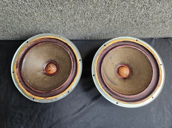 B13 - KLH Model 6 Speaker Pair #3 - 9.5' Diameter - Tested And Working!