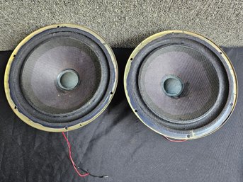 B14 - KLH Model 6 Speaker Pair #4 - 9.5' Diameter - Tested And Working!