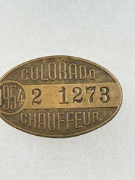 A250 Colorado Chauffeur Badge 1954 #2-1273
