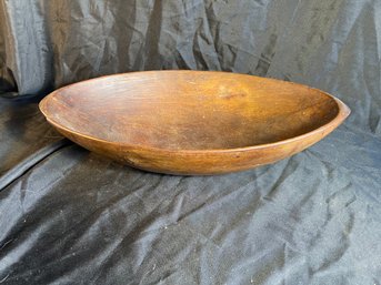 A89 Primitive Wood Dugout Bread Bowl 6x15x25'