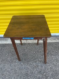 A150 Late 19th Century End Table 22x22x28' Broken Leg Local Pick Up Only