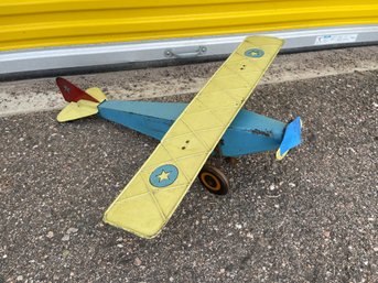 A126 Schieble The Right Plane No. 20  Tin Toy Airplane 27x27' Local Pick Up Only