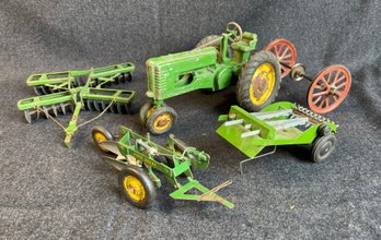 J42 Three John Deere Tractor Toys