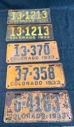 J67 Colorado License Plates