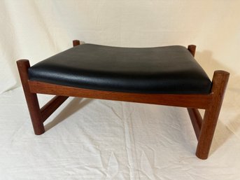 H61 Short Mid Century Modern Footstool 9.5'h X 15'd X 20.75' W