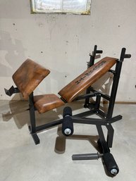 H89 Incline Bench W/curl& Leg Attachments