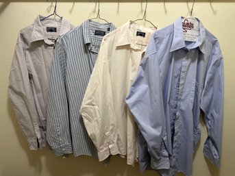 H127 (4)  Long Sleeve Shirts 3 Land's End And 1-enro