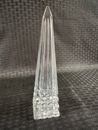 H137 Waterford Crystal Obelisk 7.75' Signed