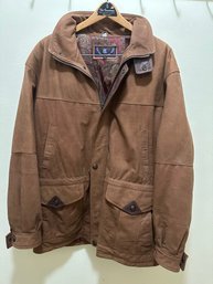 H143 Mens Suede Leather Jacket Size 54