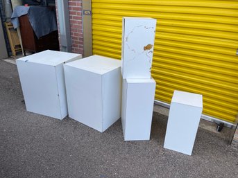 Laminated Cubes  Lot - With Formica Laminate  In White  - LOCAL PICKUP ONLY