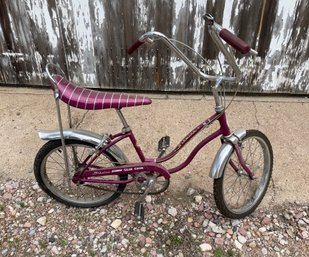 J270 1967 SCHWINN SLIK CHIK STINGRAY VIOLET MUSCLE BIKE