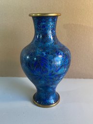 G31 Vintage 12' Cloisonne Metal Vase