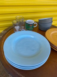 S165 - Various Plates And Glasses - LOCAL PICKUP ONLY