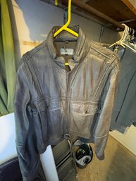 J15 - Pacesetter Leather Jacket Korea Sz42