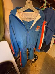 J27- Vintage Denver Broncos Track Suit Size Small
