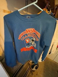 J33 - 1986 Broncos AFC Sweatshirt Size Large
