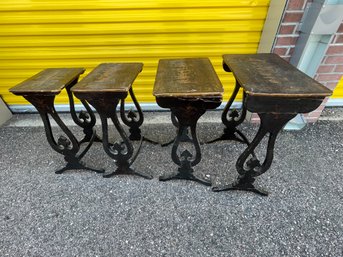 A7 1800's Asian Nesting Tables 4x12x19''