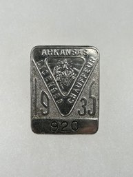 A4 Arkansas Chauffeur Badge 1935 #92