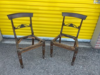 A13 Two Empire Period 1800's Chairs