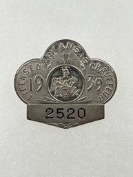 A8 Arkansas Chauffeur Badge 1939 #2520