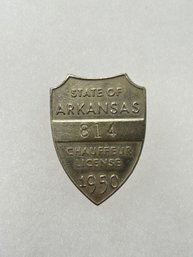 A10 Arkansas Chauffeur Badge 1950 #814