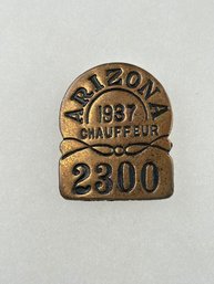 A21 Arizona Chauffeur Badge 1937 #2300