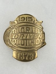 A41 Colorado Chauffeur Badge 1915 #1373 (No Pin)