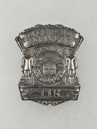 A44 Colorado Chauffeur Badge 1916 #118