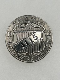 A51 Colorado Chauffeur Badge 1918 #4115