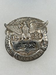 A71 Colorado Chauffeur Badge 1923 #4528