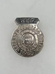 A82 Colorado Chauffeur Badge 1927 #6117