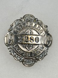 A90 Colorado Chauffeur Badge 1929 #3280