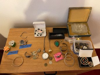 J128 - Jewelry Lot Some Marked 14k Gold And 925 Silver