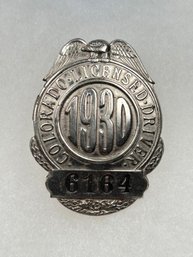 A95 Colorado Chauffeur Badge 1930  #6164