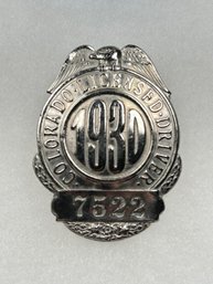 A98 Colorado Chauffeur Badge 1930  #7522