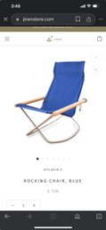 S130 #6 NY Rocking Chairs NOS In The Box Blue Or Grey Weight 14.5 Pounds Stock Photo