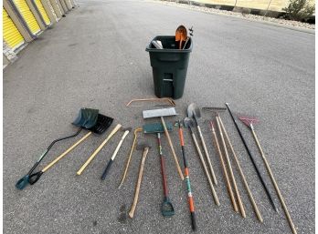 S114 - Miscellaneous Yard Tools And Trash Can - LOCAL PICKUP ONLY