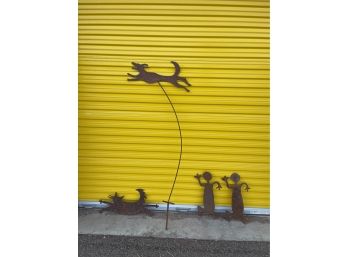 S110 - Metal Yard Art Fun Figures - LOCAL PICKUP ONLY