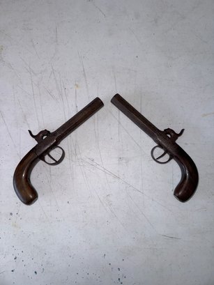 Beautiful Circa 1850s Matching Pair Dueling Pistols